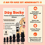 Dog Socky Anti-Rutsch-Hundesocken im 4er-Set in den Größen XS, S, M, L, XL und XXL mit Mengenrabatt