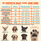Maattabel Dog Socky antislip hondensokken: maat XS tot XXL op basis van pootbreedte, gewicht en hondenras